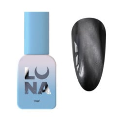 Гель-лак Luna Color Cat Eye Lumina 269 чорно-сірий з мікроблиско 8 мл