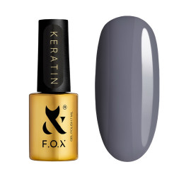 Гель-лак F.O.X Keratin Fashion Capsule 002 нейтральний сірий 7 мл