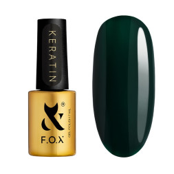 Гель-лак F.O.X Keratin Fashion Capsule 007 глибокий холодний зелений 7 мл