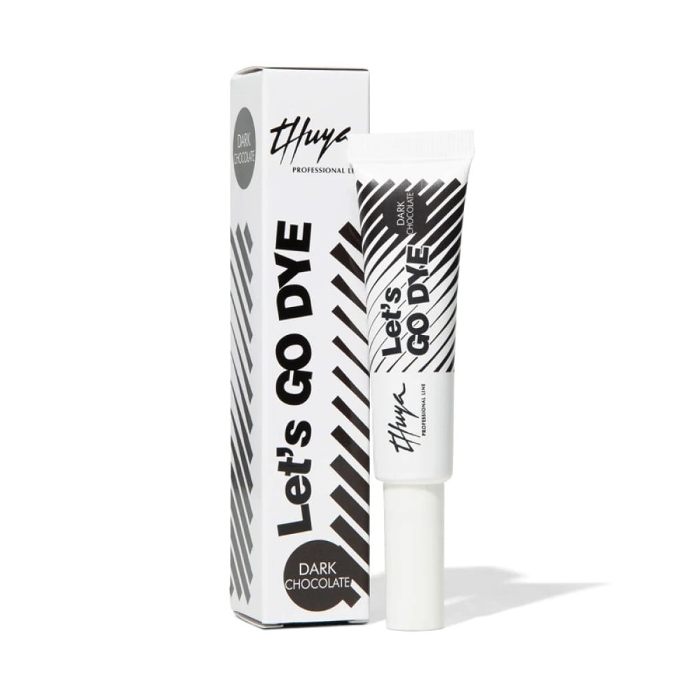 Фарба для брів Thuya Professional Lets Go Dye Dark Chocolate прямої дії колір чорний шоколад 11 мл