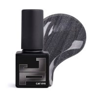 Гель-лак Jerden Proff Cat Eye 010 Charcoal сіро-чо...
