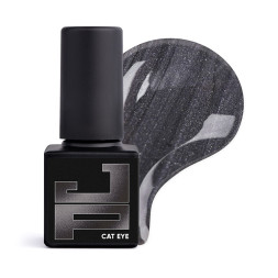 Гель-лак Jerden Proff Cat Eye 010 Charcoal серо-черный 5 мл
