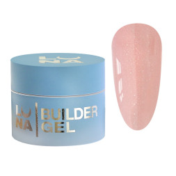 Гель для наращивания Luna Unicorn Shimmer Gel 01 нежный светло-розовый с шиммером 30 мл