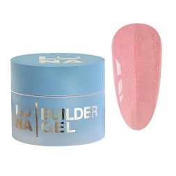 Гель для наращивания Luna Unicorn Shimmer Gel 04 розовый с шиммером 15 мл