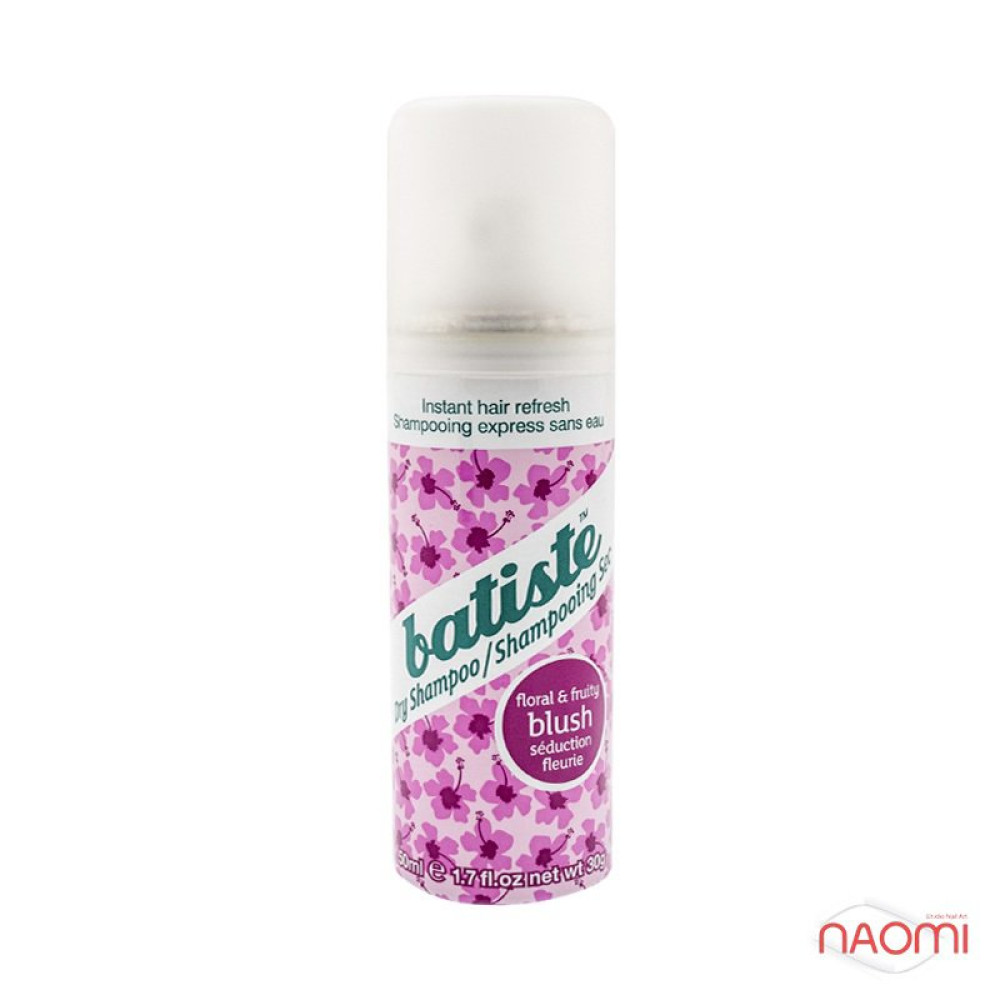 Сухой шампунь для волос - Batiste Dry Shampoo, Floral flirty blush, 50 мл
