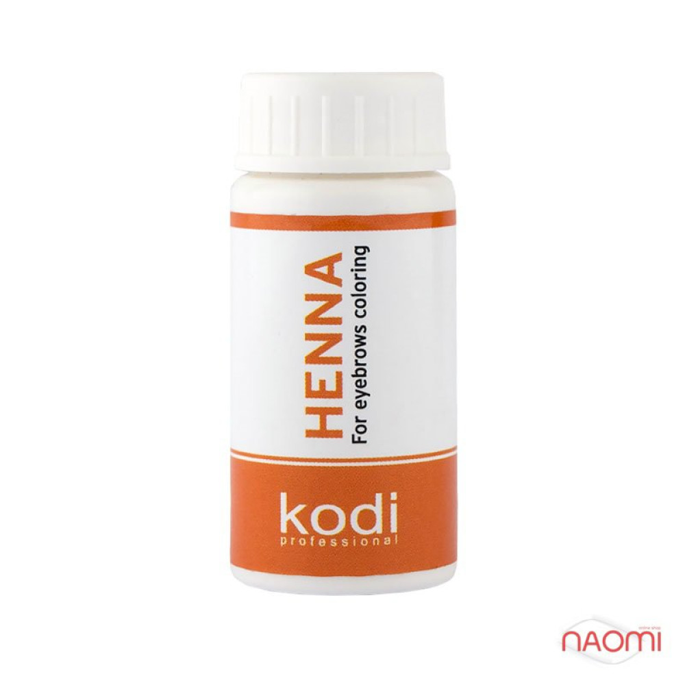 Хна для окрашивания бровей Kodi Professional, темно-коричневая 10 г
