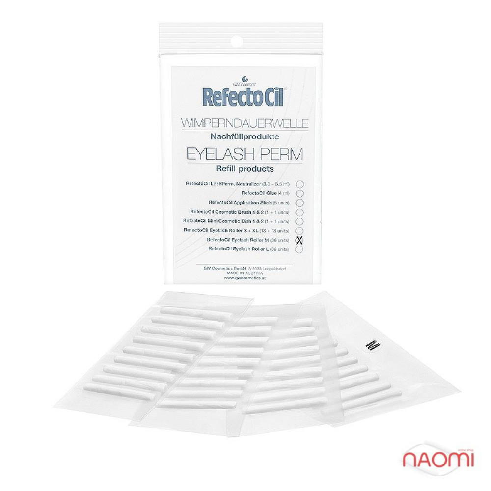 Ролики для хімічної завивки RefectoCil Eyelash Medium Refill Roller, довжина середня M
