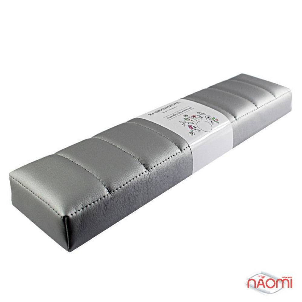 Підлокітник для рук Rainbow Store Преміум настільний прямий 42х10.5х4.5 см. колір срібло