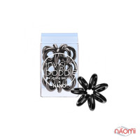 Резинка-браслет для волос Invisibobble NANO True Black, цвет черный, 20х3 мм. 3 шт.