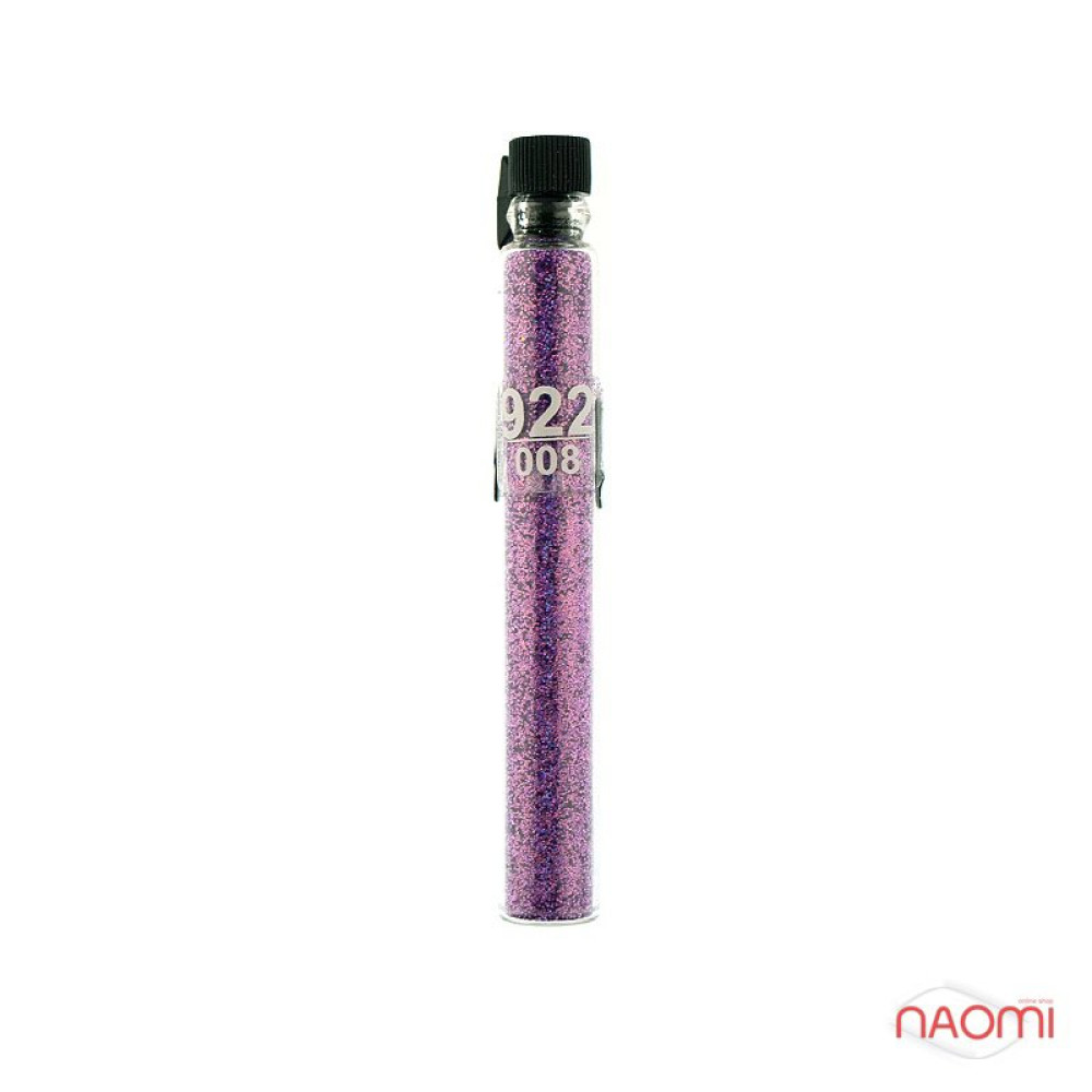 Блискітки Salon Professional, розмір 008 922, колір фіолетовий, в пробірці