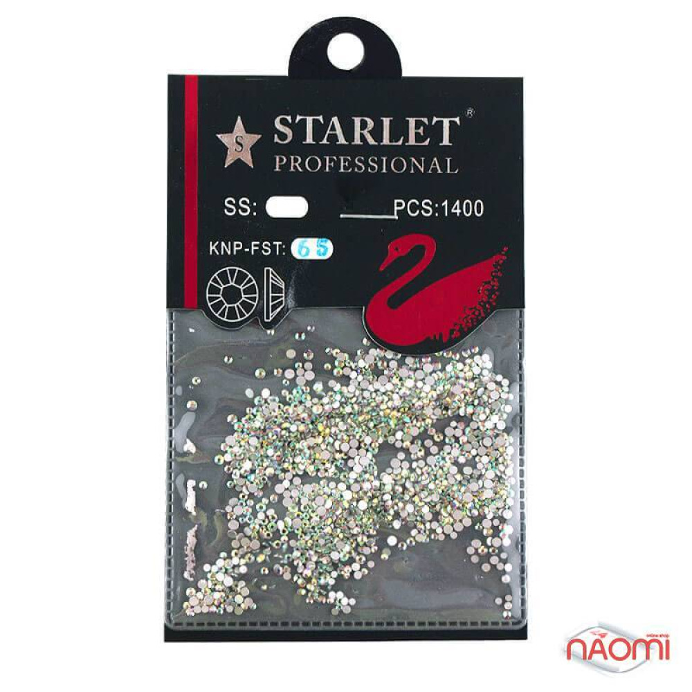 Стрази Starlet Professional №65 AB, 1400 шт.