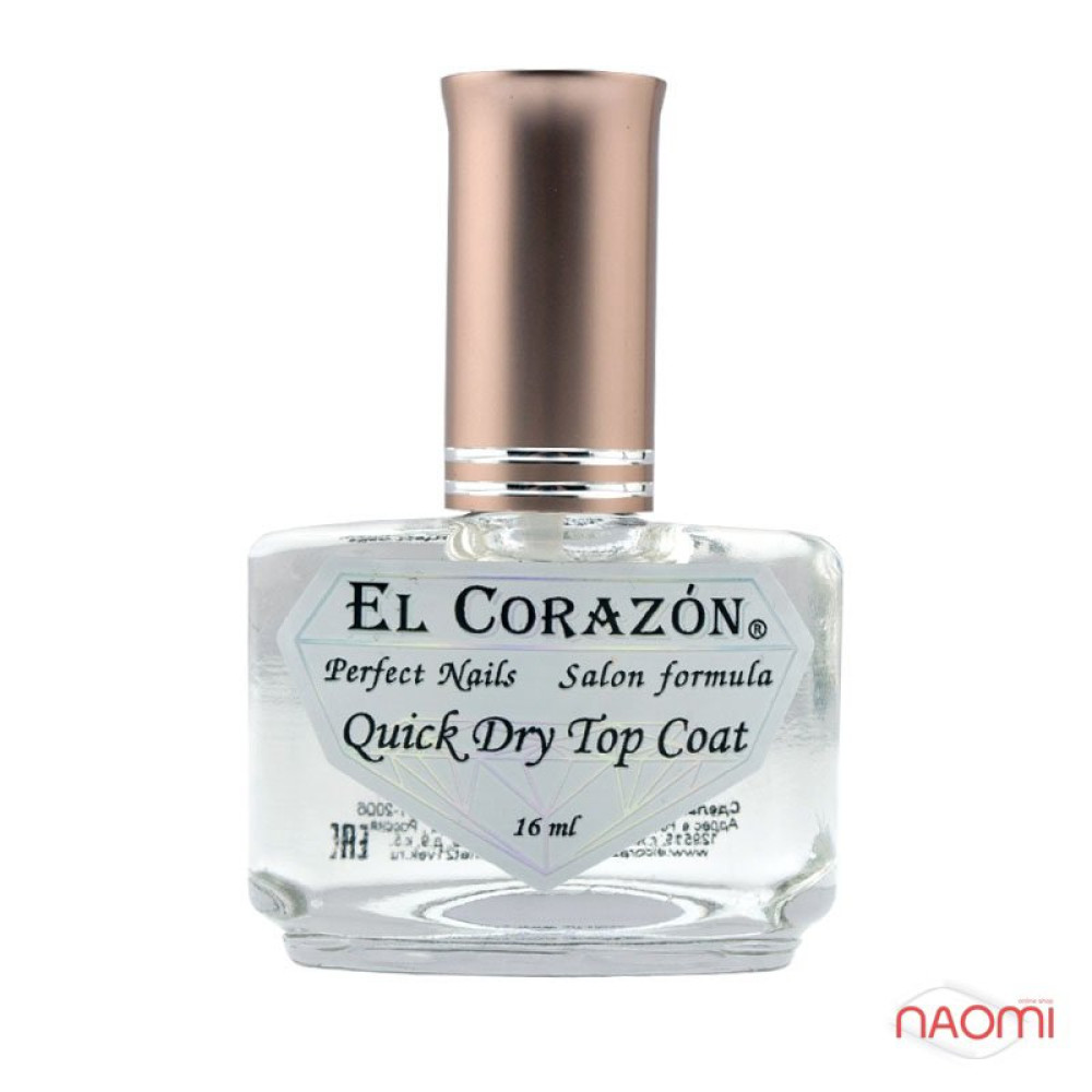 Топ-сушка для лака El Corazon №417 Quick Dry Top Coat, 16 мл