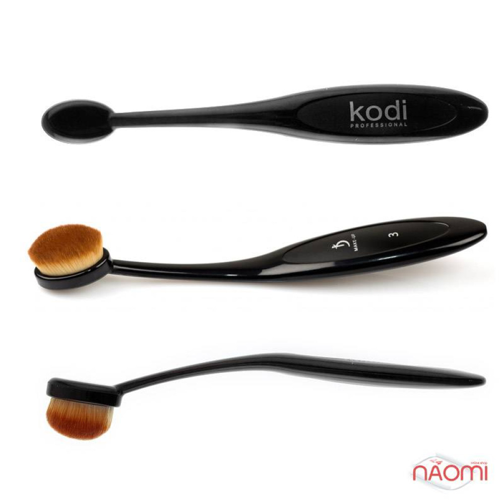 Кисть для макияжа Зубная щетка Kodi Professional, размер 3
