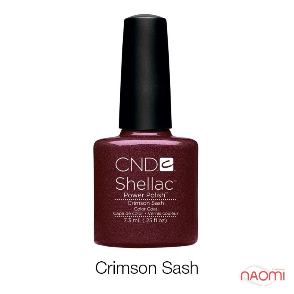 CND Shellac Crimson Sash вишневий. 7.3 мл