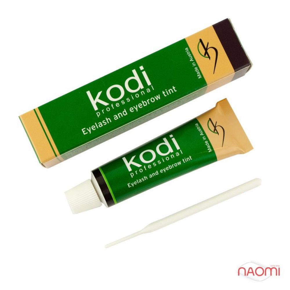 Краска для бровей и ресниц Kodi Professional № 4 Black. цвет чёрный. 15 мл