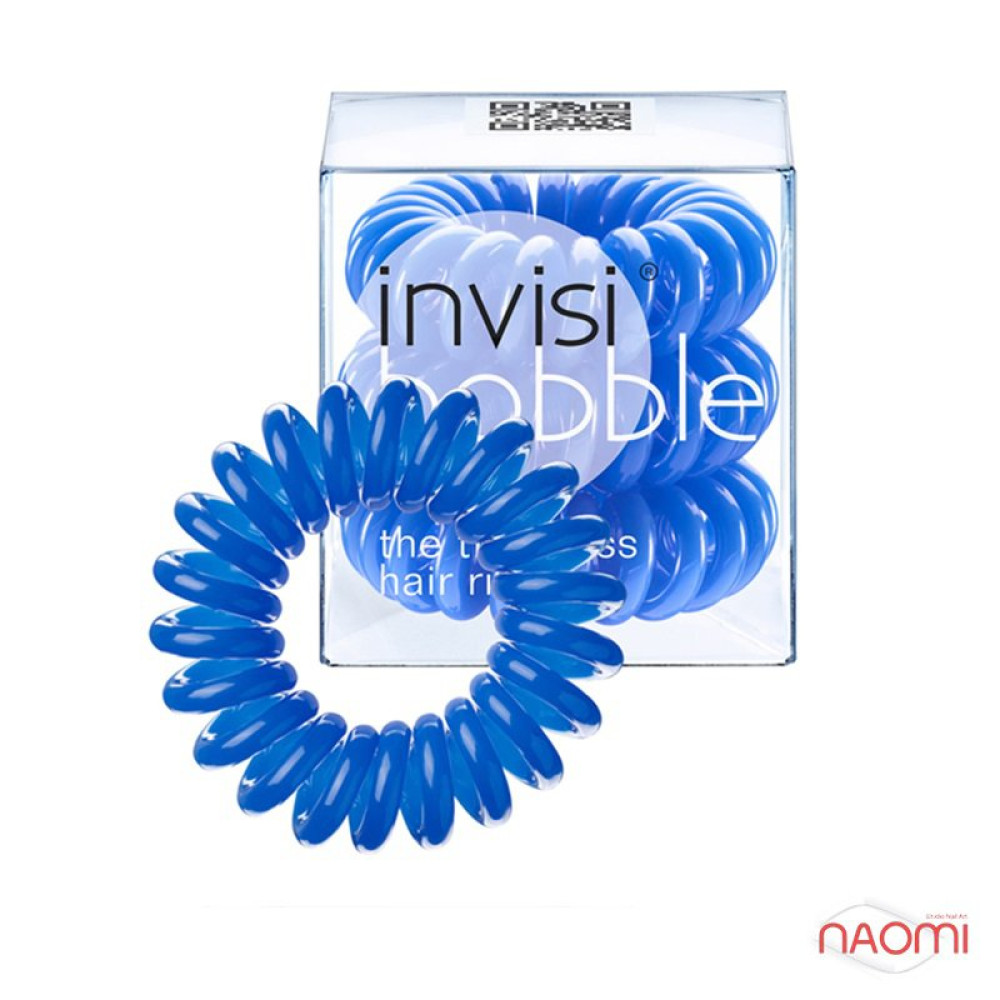 Гумка-браслет для волосся Invisibobble ORIGINAL Navy Blue. колір синій. 30х16 мм. 3 шт