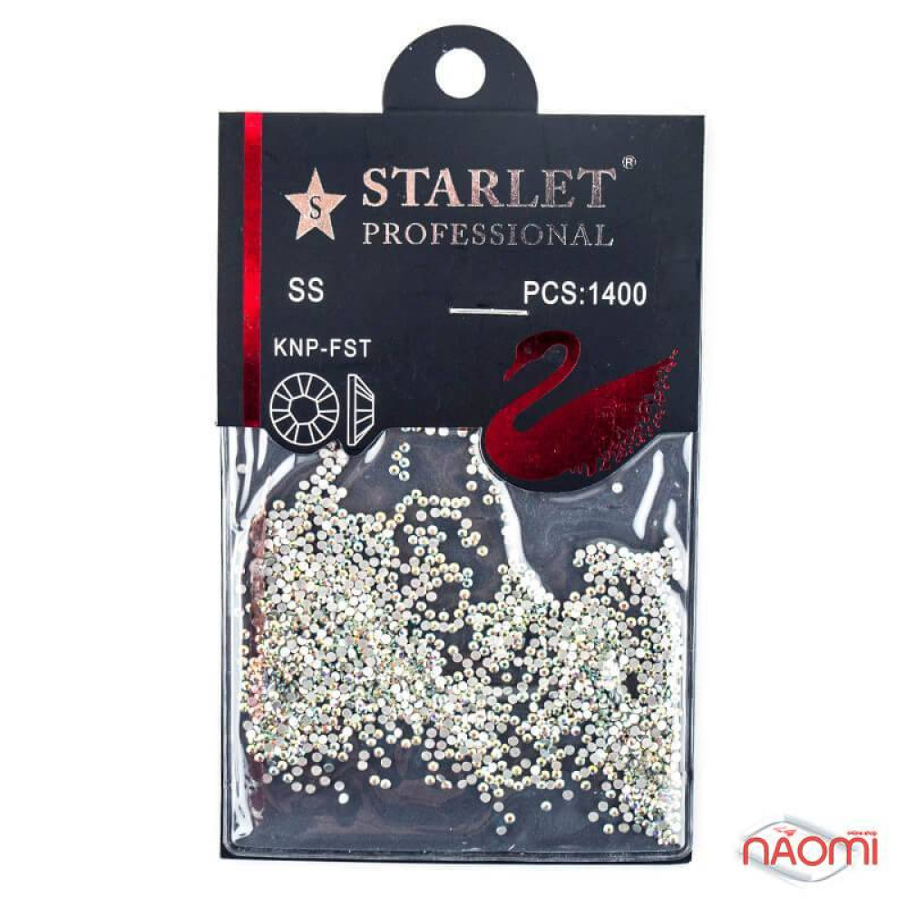 Стразы Starlet Professional ss6, цвет АВ, 1400 шт.