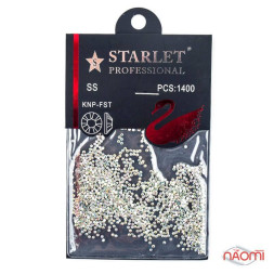 Стразы Starlet Professional ss6, цвет АВ, 1400 шт.