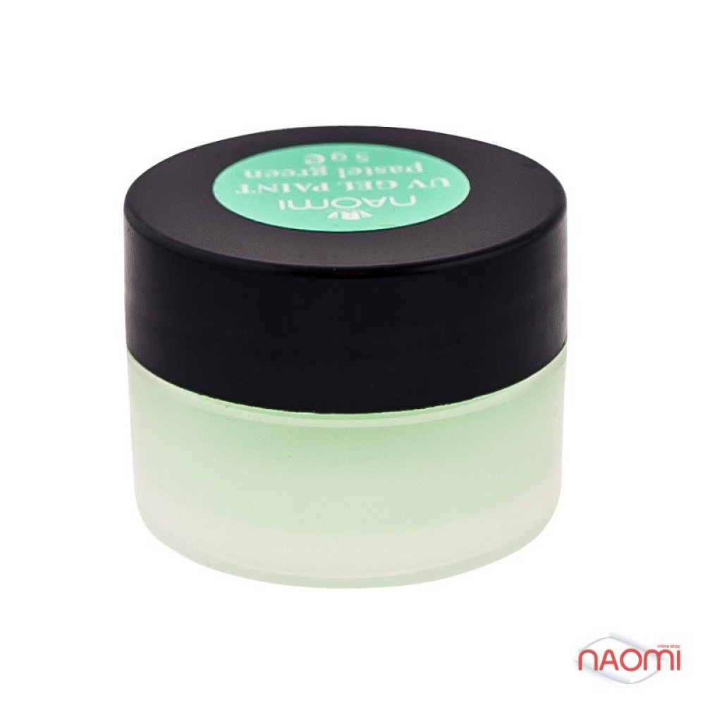 Гель-краска Naomi UV Gel Paint Pastel Green, цвет пастельно-зеленый, 5 г