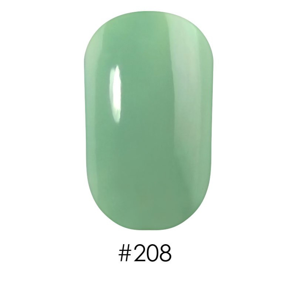 Лак Naomi 208 бледный молочно-зеленый. 12 мл