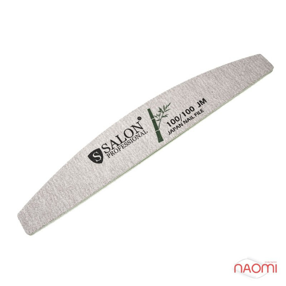 Пилка для ногтей Salon Professional 100/100 Japan Nail File. полукруг