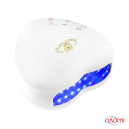 УФ LED лампа светодиодная Global Fashion, LED-13D сердечко, цвет белый