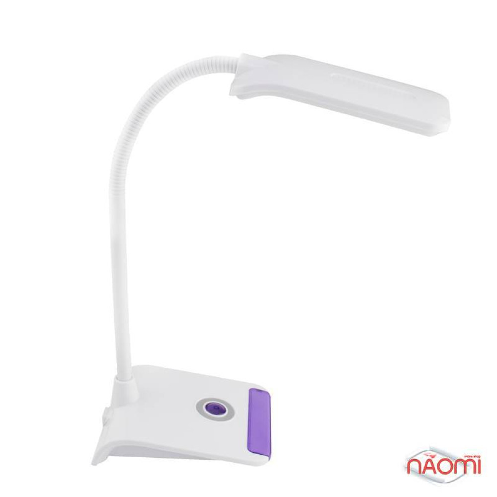 Лампа настольная Watc LED WT041 5 Вт. цвет белый с фиолетовой вставкой