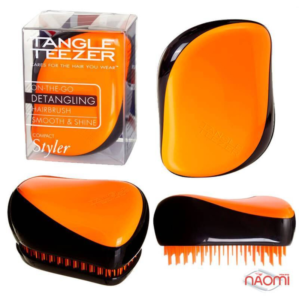 Расческа Tangle Teezer Compact Styler Neon Orange, цвет оранжевый неон