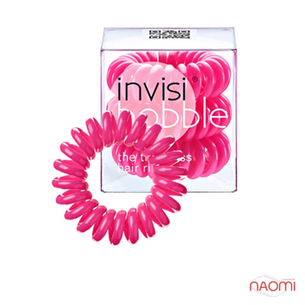 Резинка-браслет для волос Invisibobble Candy pink, цвет розовый, 30х16 мм, 3 шт.