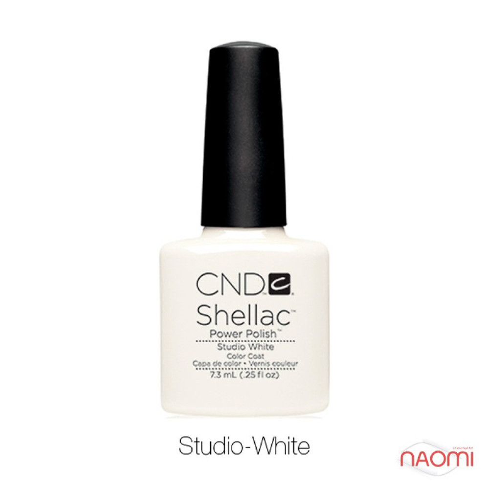CND Shellac Studio White белый (для френча), 7,3 мл