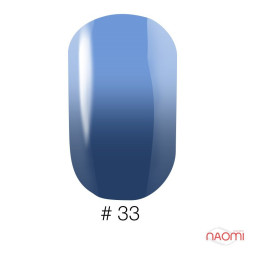 Гель-лак Naomi Thermo Collection 33 сине-голубой с переходом в голубой, 6 мл