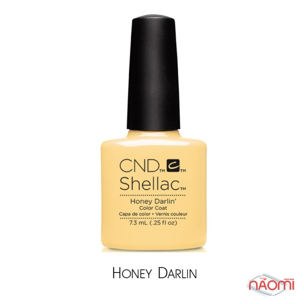 CND Shellac Flirtation Honey Darlin, пастельно-жовтий, 7,3 мл