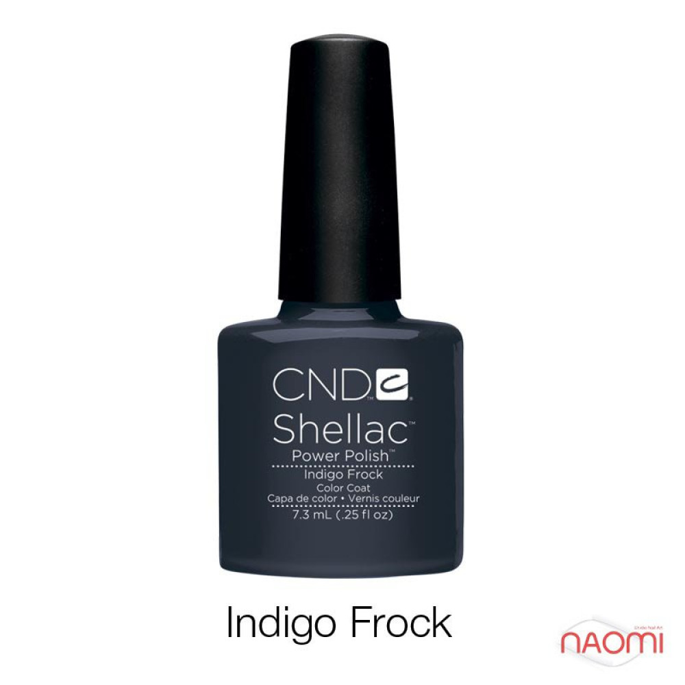 CND Shellac Indigo Frock синий с серым оттенком. 7.3 мл