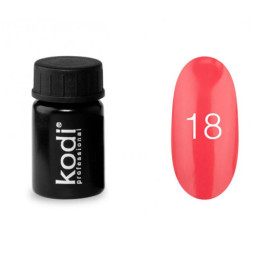 Гель-фарба Kodi Professional 18, колір яскравий рожевий, 4 мл