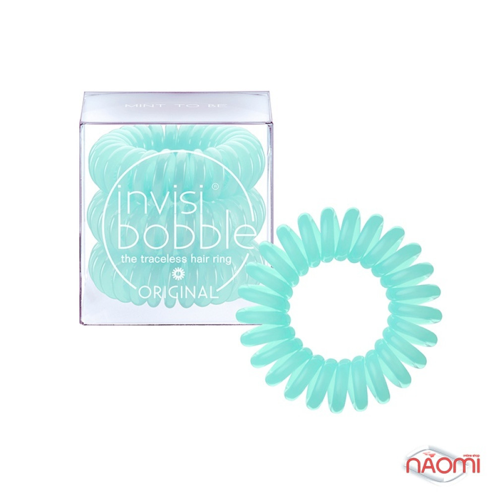 Резинка-браслет для волос Invisibobble ORIGINAL Mint to Be, цвет мятный, 30х16 мм, 3 шт.