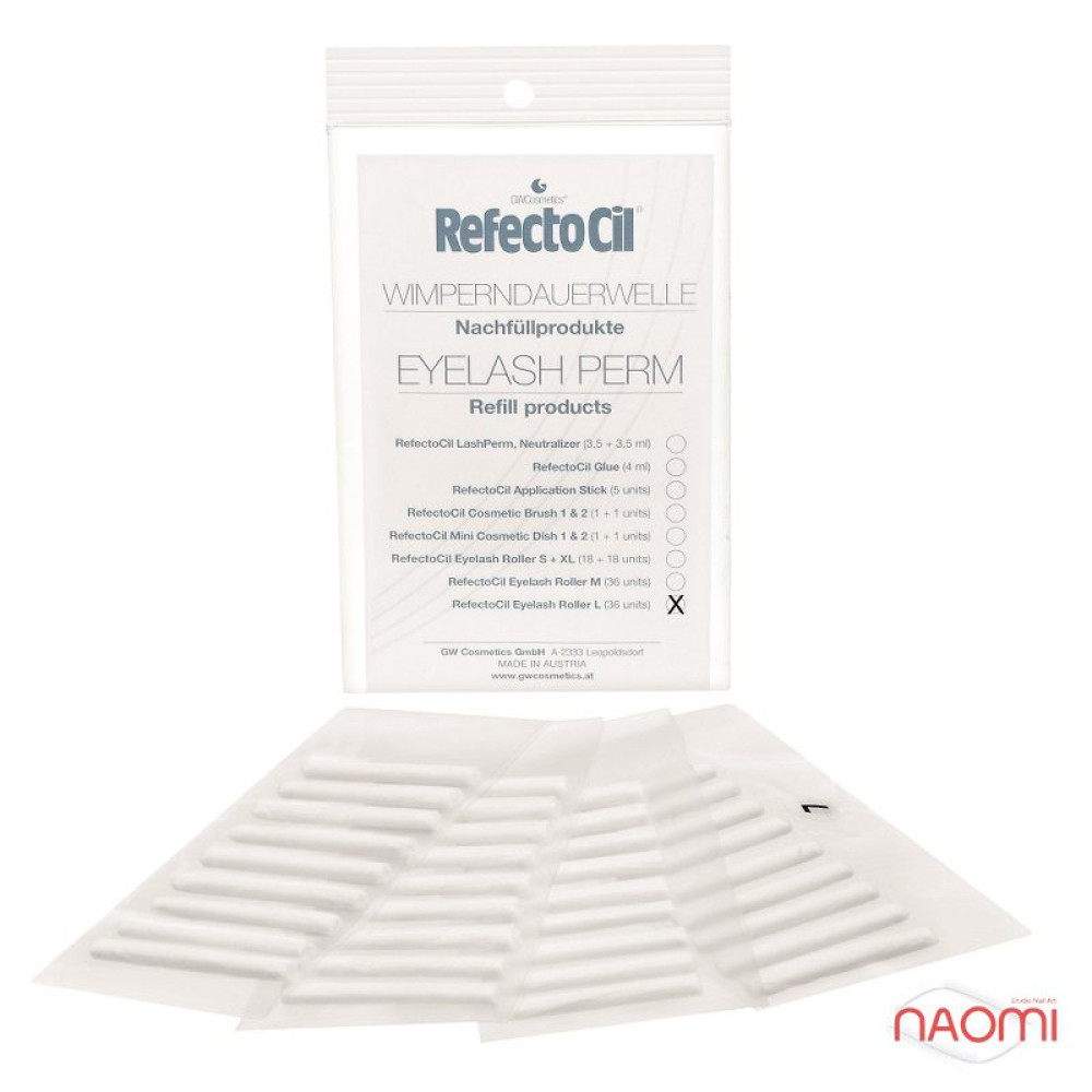 Ролики для хімічної завивки довжина середня/RefectoCil Eyelash Medium Refill Roller L