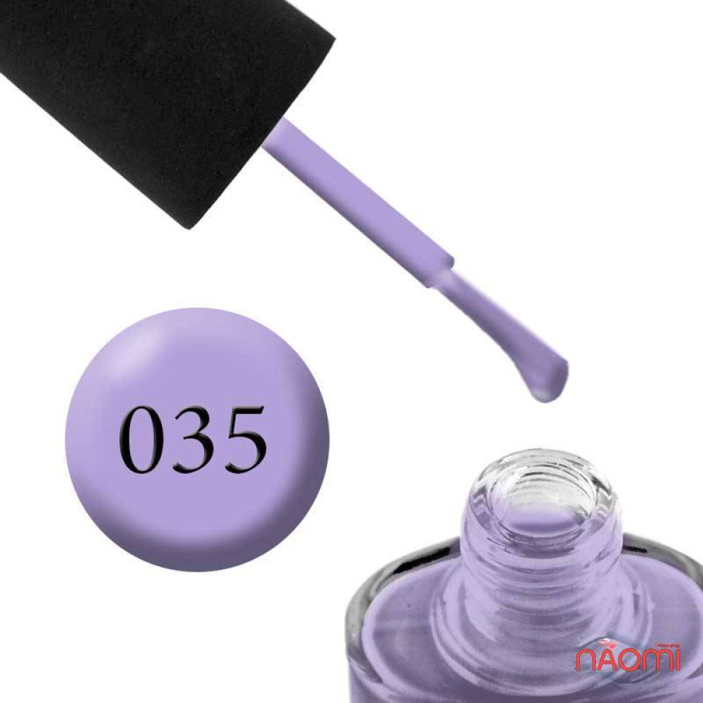 Лак NUB 035 Icy Lilac пастельная сирень, 14 мл