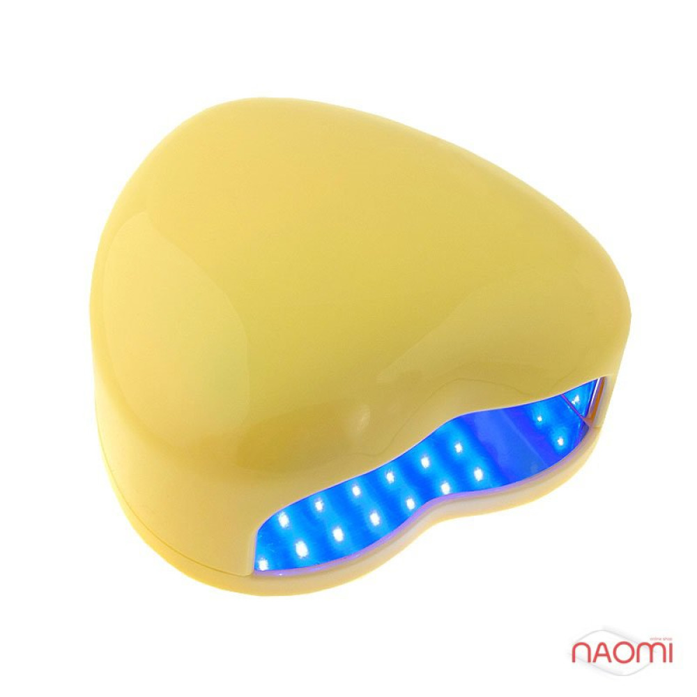 УФ LED-лампа BSN. 4 Вт. сердечко. цвет желтый