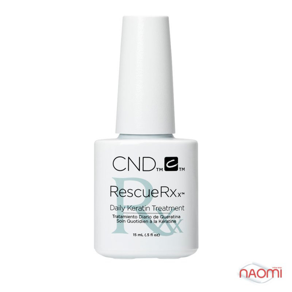 Средство для восстановления ногтей кератиновое CND Essentials RescueRXx. 15 мл