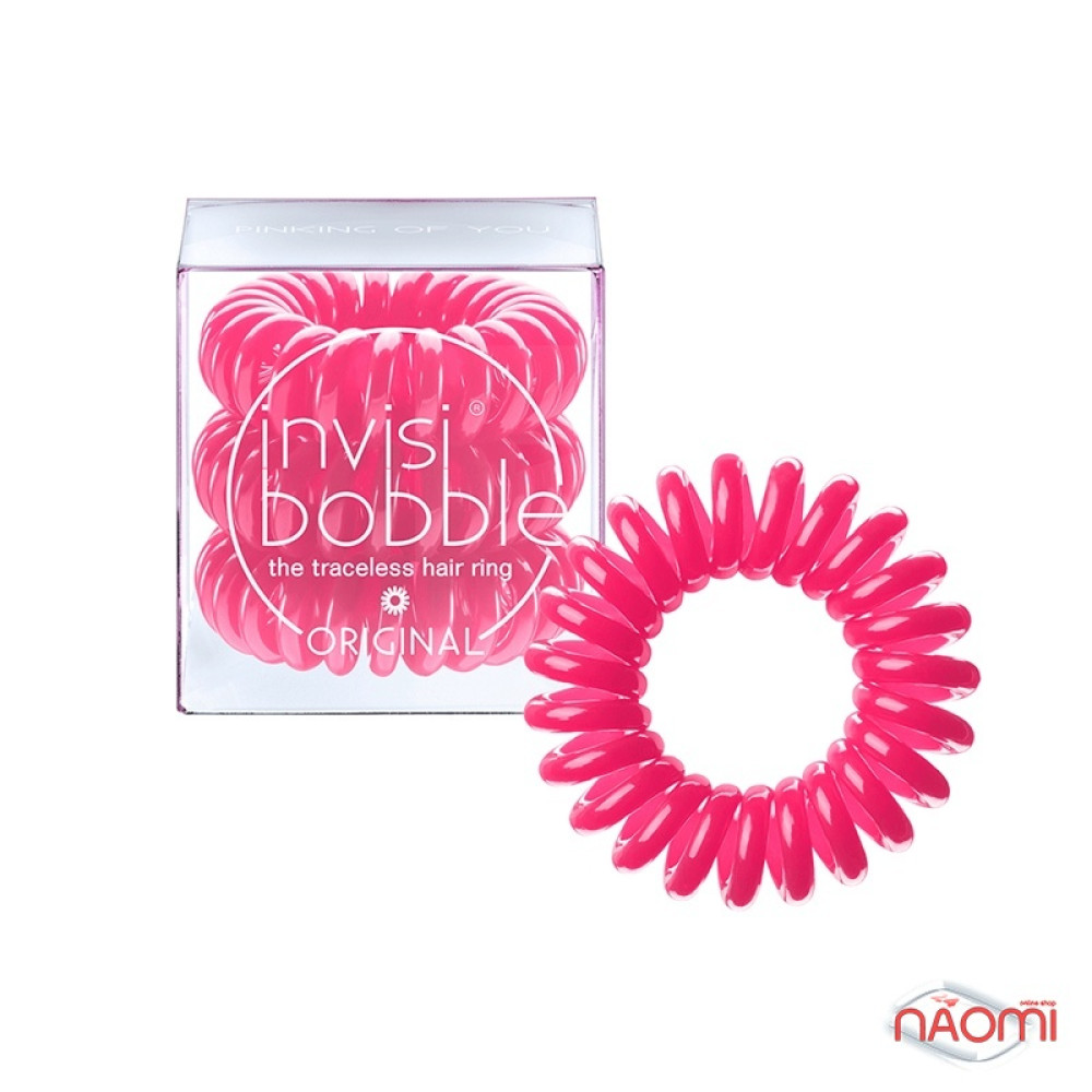 Резинка-браслет для волос Invisibobble ORIGINAL Pinking of You, цвет розовый, 30х16 мм, 3 шт.