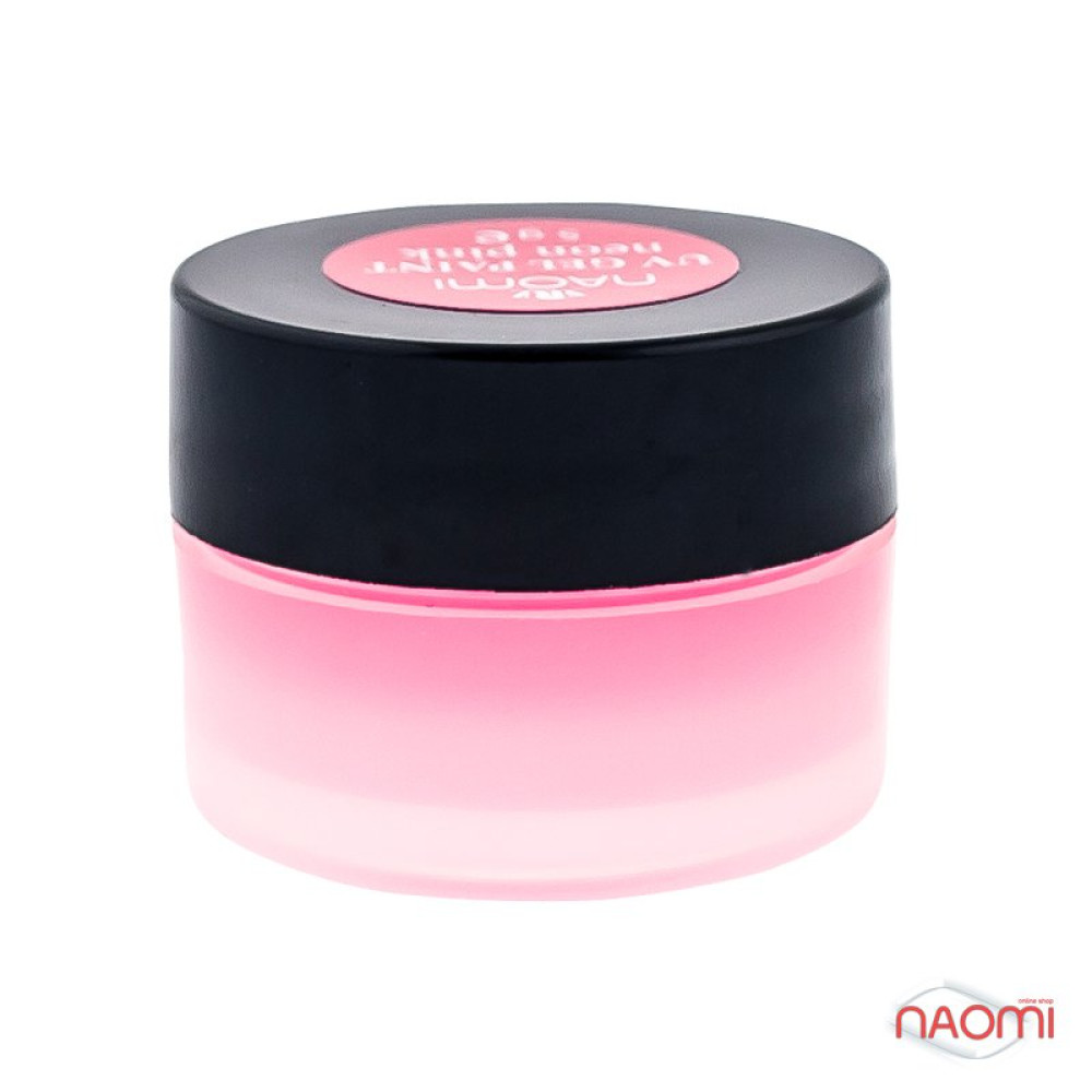 Гель-краска Naomi UV Gel Paint Neon Pink. цвет неоновый розовый. 5 г