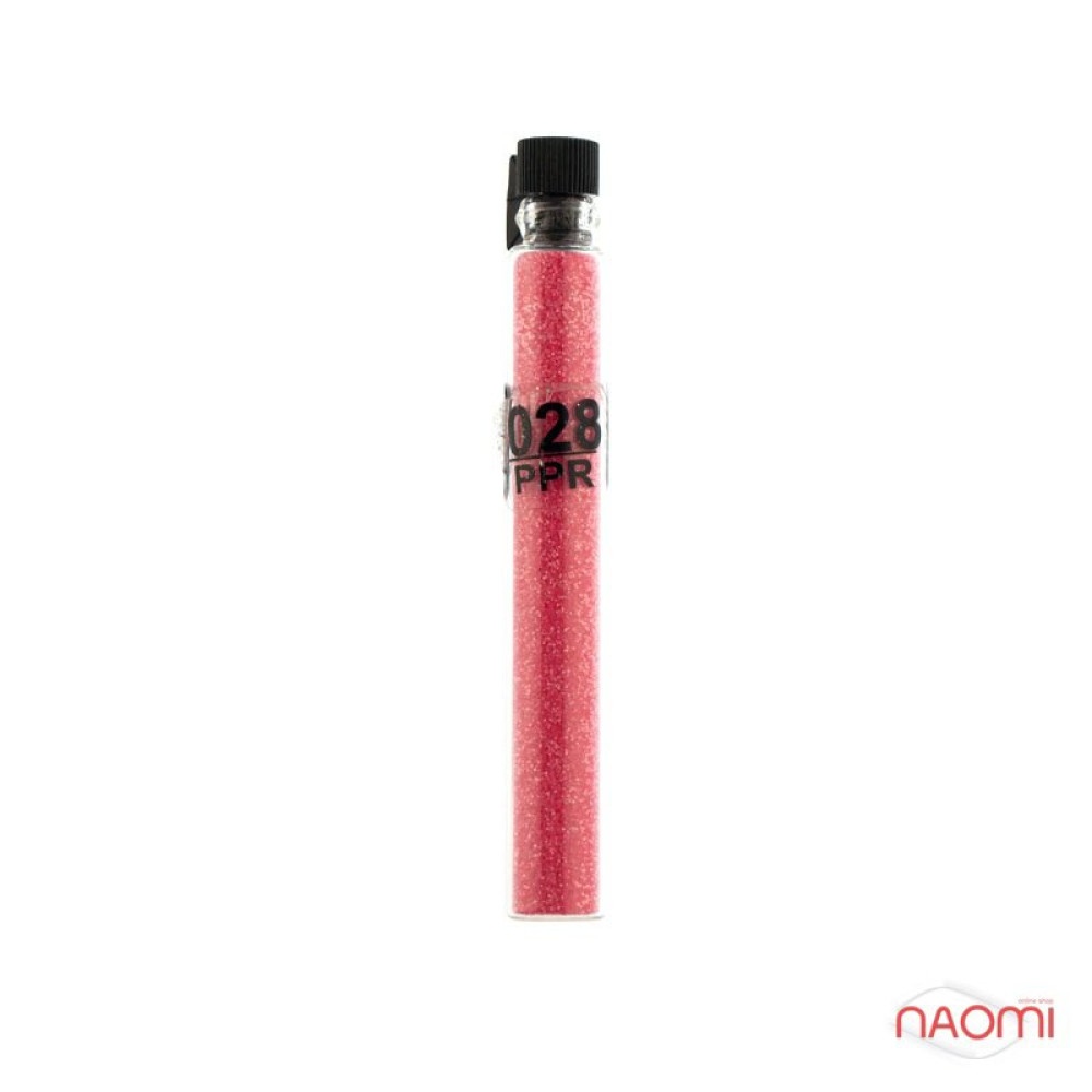 Блискітки Salon Professional, розмір PPR 028, колір рожевий, в пробірці