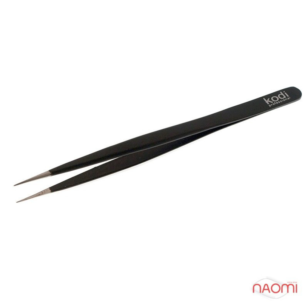 Пинцет Kodi Professional для наращивания ресниц, японская сталь, прямой, 12 см 