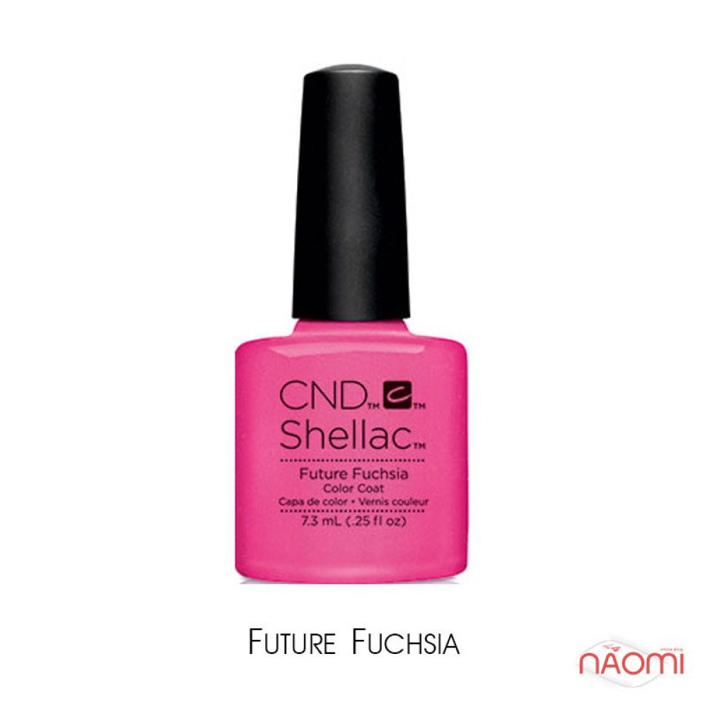 CND Shellac Art Vandal Future Fuchsia, рожево-неоновий з мікроблиском, 7,3 мл