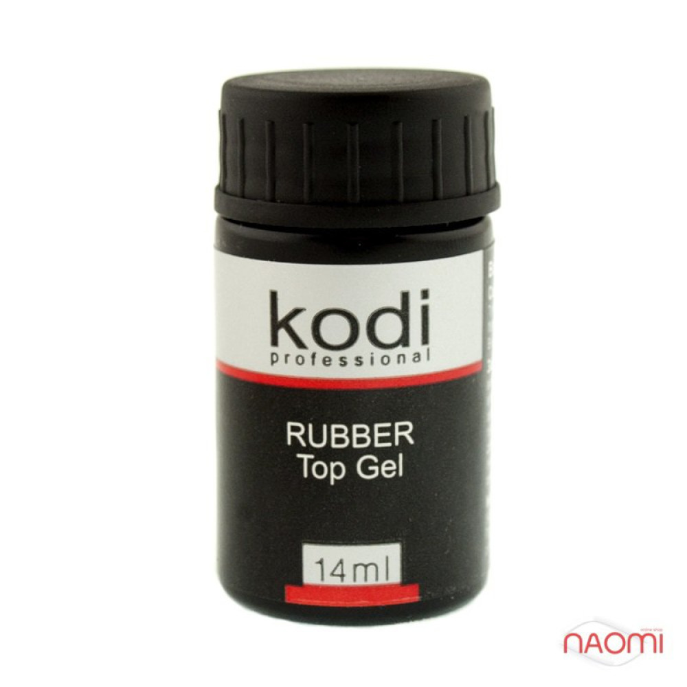 Топ каучуковый для гель-лака Kodi Professional Rubber Top. без кисточки. 14 мл