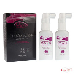 Лосьйон-спрей для волосся MINOX 2 (міноксидин 2%). Упаковка на 2 флакони.