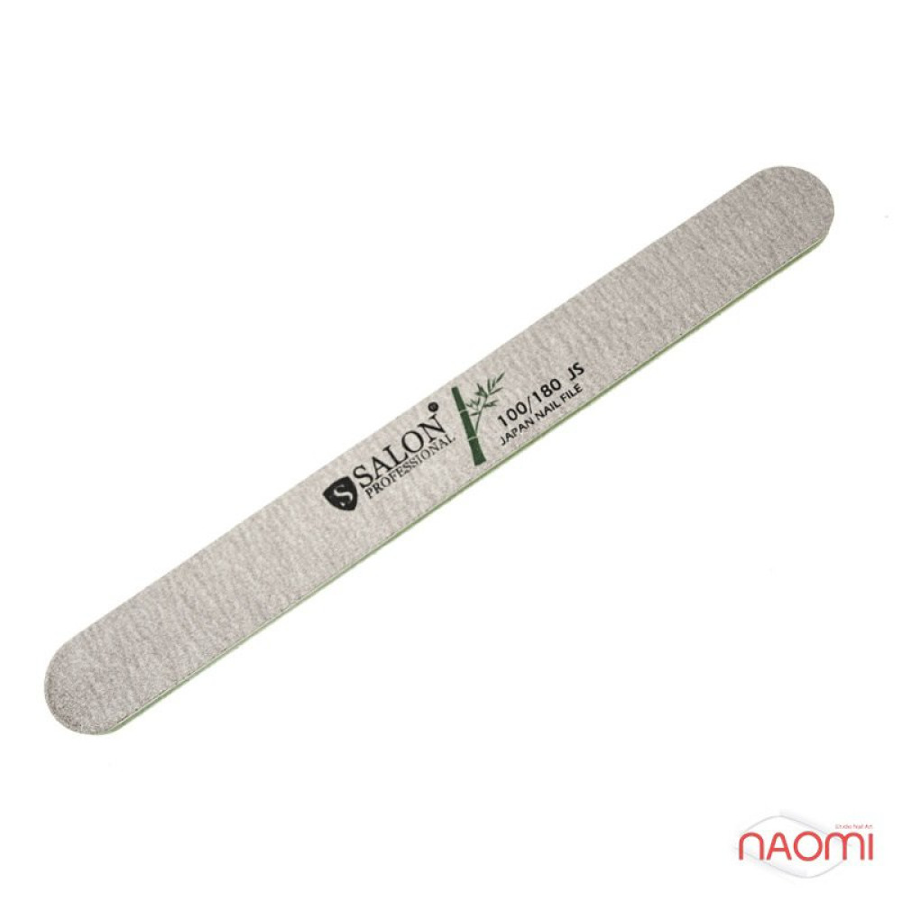 Пилка для ногтей Salon Professional 100/180 Japan Nail File. прямая узкая