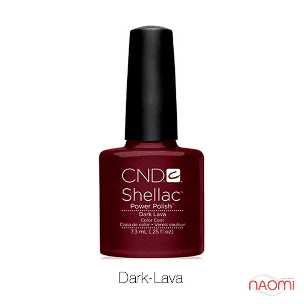 CND Shellac Dark Lava бордовый с блеском. 7.3 мл