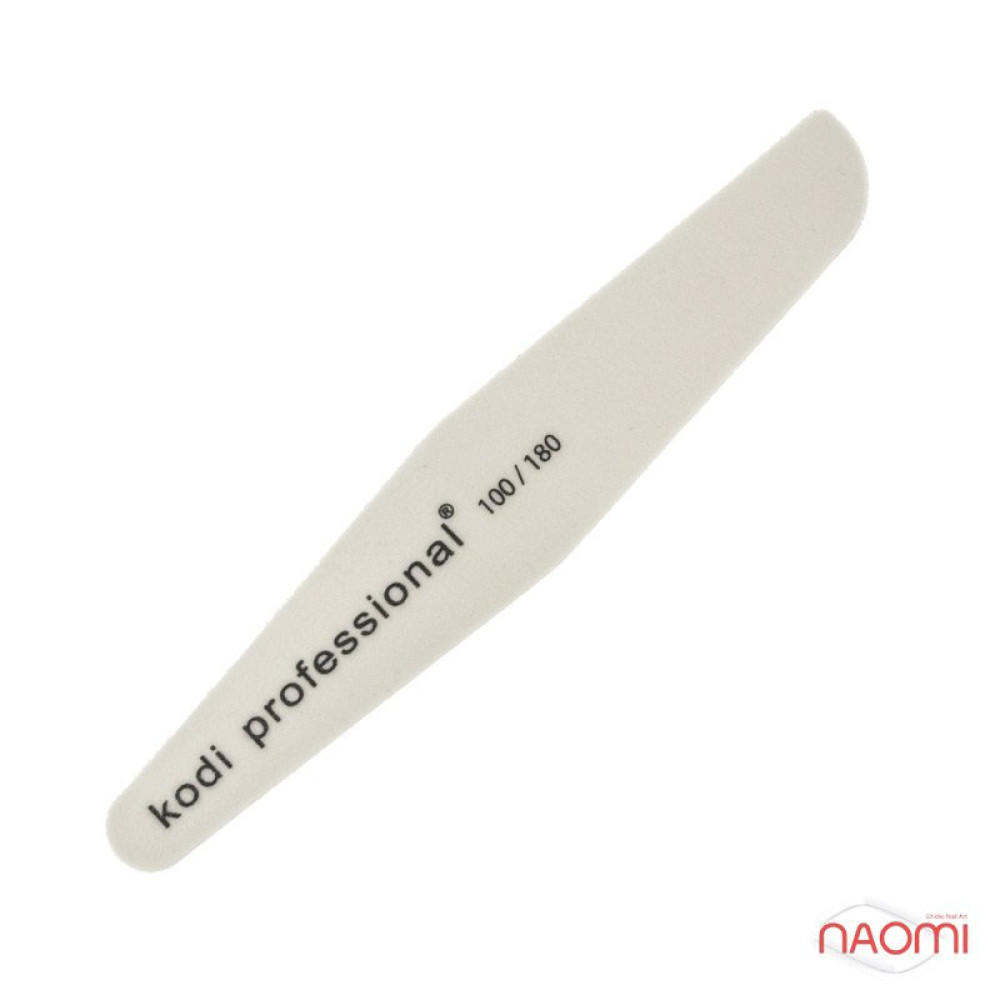 Пилка для нігтів Kodi Professional 100/180 White. ромб