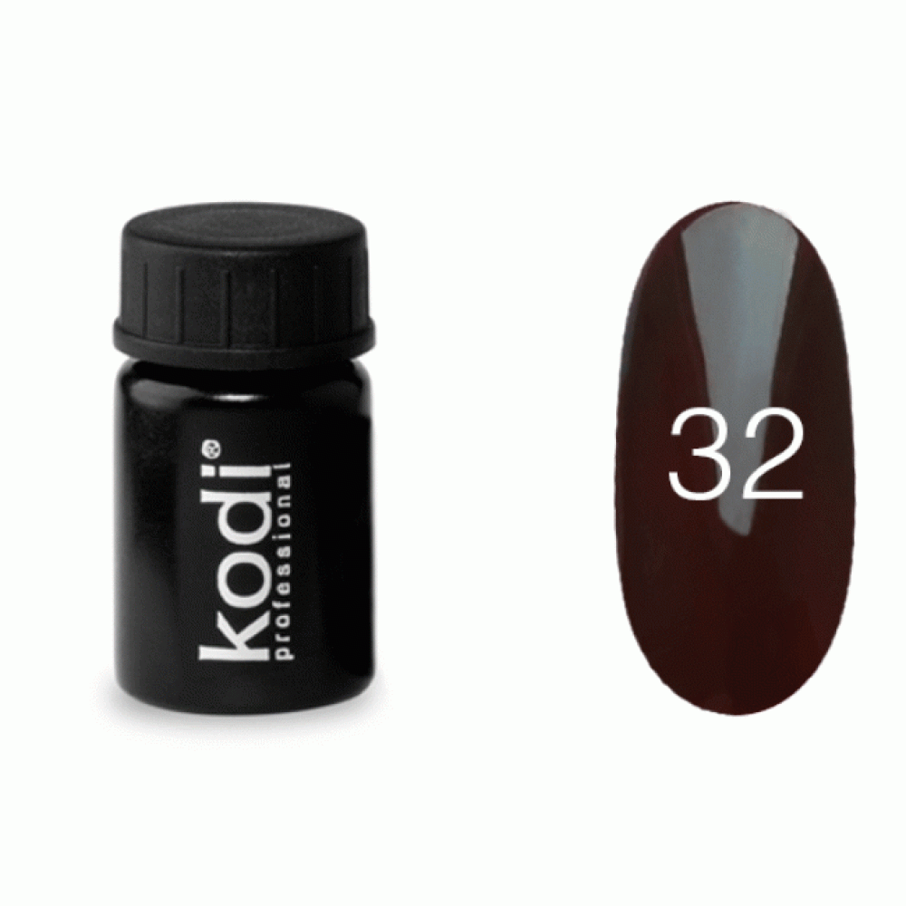 Гель-фарба Kodi Professional 32. колір коричневий. 4 мл